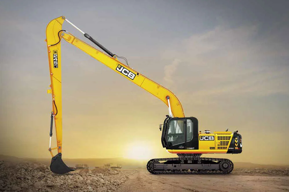 35 Meter Long Boom Excavator on Rent