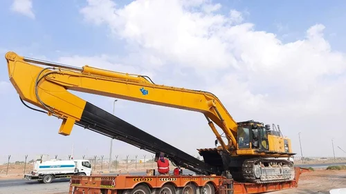 Komatsu PC2000 Long Boom Excavator on Rent – Long Reach Mining Excavator by Baramati Earthmovers