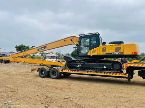 27 Meter Long Boom Excavator on Rent